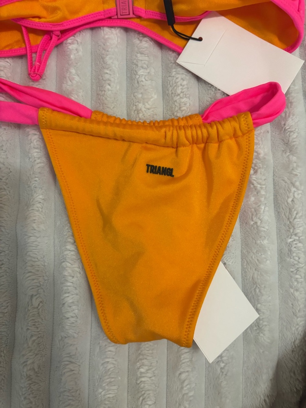 triangl swimwear Two-Tone Pink & Orange Bikini Set brand new - Picture 7 of 7